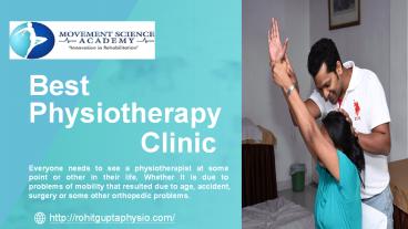 5 Things to Consider While Choosing the Best Physiotherapy Clinic