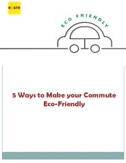 5 Ways to Make Your Commute Eco-Friendly