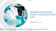 Magnesium Sulphate Market Research Report 2019