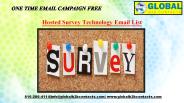 Hosted Survey Technology Email List