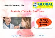Respiratory Therapists Email Leads