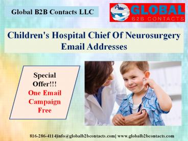 Children's Hospital Chief Of Neurosurgery Email Addresses