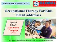 Occupational Therapy For Kids Email Addresses
