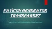 Favicon generator transparent