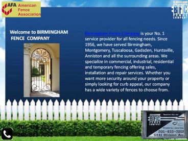 Commercial and Industrial Fencing Birmingham