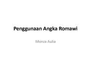 Penggunaan Angka Romawi
