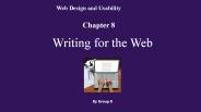 Writing for the Web - Web Design and Usability