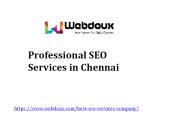 Best and Professional SEO Services in Chennai