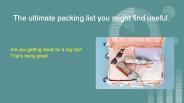 The ultimate packing list