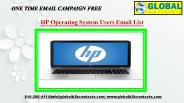HP Operating System Users Email List