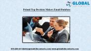 Poland Top Decision Makers Email Database