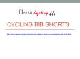 Cycling Bib Shorts PowerPoint PPT Presentation
