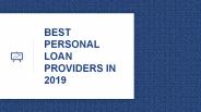 Top 3 Personal Loan NBFCs Companies in India