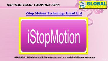 iStop Motion Technology Email List