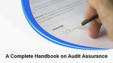 A Complete Handbook on Audit Assurance