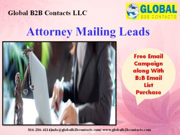 Attorney Mailing Leads