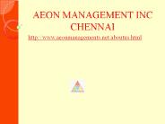 ((Aeon))) Management Inc - Chennai (***Reviews**))) Velachery