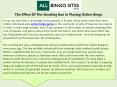 The Effect Of The Smoking Ban In Playing Online Bingo PowerPoint PPT Presentation