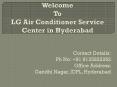 LG Air Conditioner Service Center in Hyderabad PowerPoint PPT Presentation