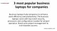 3 most popular business laptops for companies PowerPoint PPT Presentation