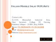 Italian Marble Inlay M.M. Arts