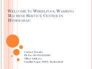 Whirlpool Washing Machine Service Center In Hyderabad
