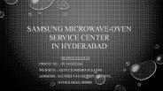 Samsung Microwave Oven Service Center In Hyderabad