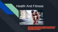 Health And Fitness PowerPoint PPT Presentation