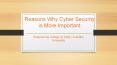 Why is Cyber Security Important - Importance of Cyber Security – Avantika University PowerPoint PPT Presentation