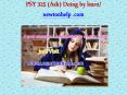 PSY 325 (Ash) Doing by learn/newtonhelp.com PowerPoint PPT Presentation