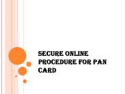 Apply Pan Card Online NRI