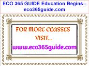 ECO 365 GUIDE Education Begins--eco365guide.com