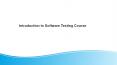 Introduction to Software Testing Course PowerPoint PPT Presentation