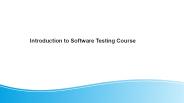 Introduction to Software Testing Course