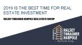 2019 Best Time For Real Estate Investment - Haley Thrasher Harpole