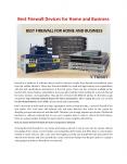Best Firewall Devices for Home and Business PowerPoint PPT Presentation