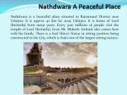 Nathdwara a Peaceful Place
