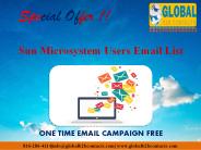 Sun Microsystem Users Email List