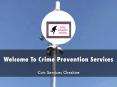 Crime Prevention Services Presentation PowerPoint PPT Presentation