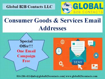 Consumer Goods & Services Email Addresses