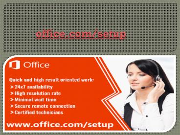 office.com/setup – download and install