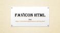 Favicon html PowerPoint PPT Presentation