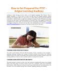 How To Get Prepared For PTE? - Avigna Learning Academy PowerPoint PPT Presentation