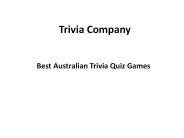 Australian Pub Trivia-Trivia Company