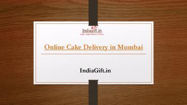 Midnight Cake Delivery in Mumbai
