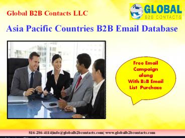 Asia Pacific Countries B2B Email Database