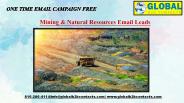Mining & Natural Resources Email Leads