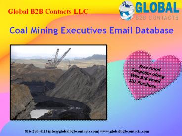 Coal Mining Executives Email database