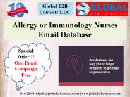 Allergy or Immunology Nurses Email Database