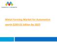 Metal Forming Market for Automotive PowerPoint PPT Presentation